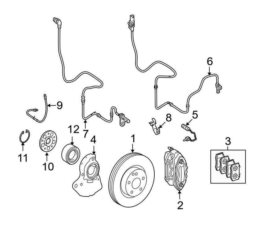 Mercedes Wheel Hub - Front 2213370245